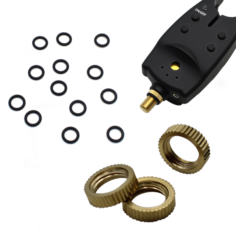 Fishing Equipment Cheap - 釣り用アラーム付きブザー,魚を捕まえるためのゴム製機器,バックル付き,3/8インチbsf,ウォッシャブル,4個