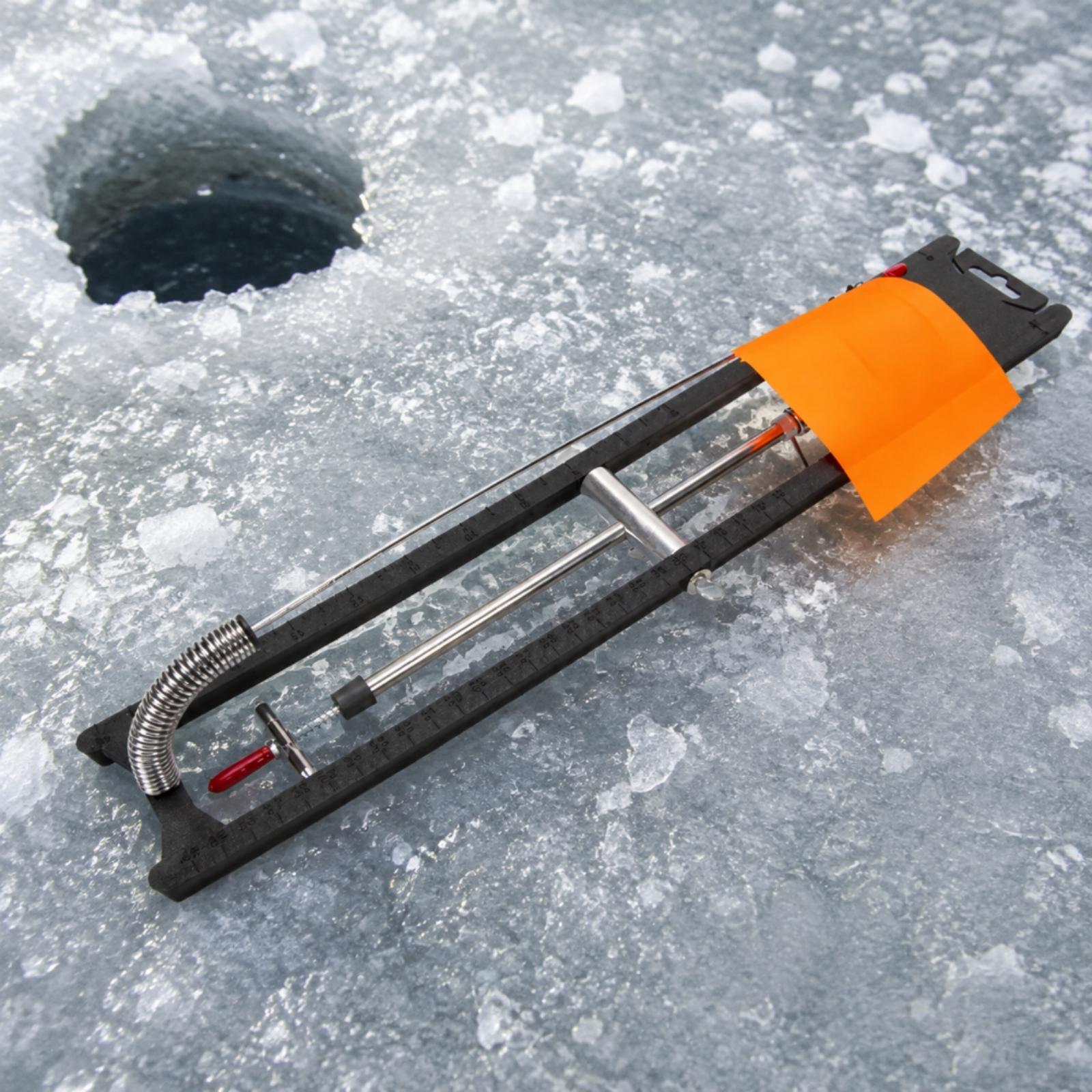 屋外の冬の湖での使用に適した、アンカー付きの黒色のエンジニア - Ice Fishing Tip Up のレビューと価格