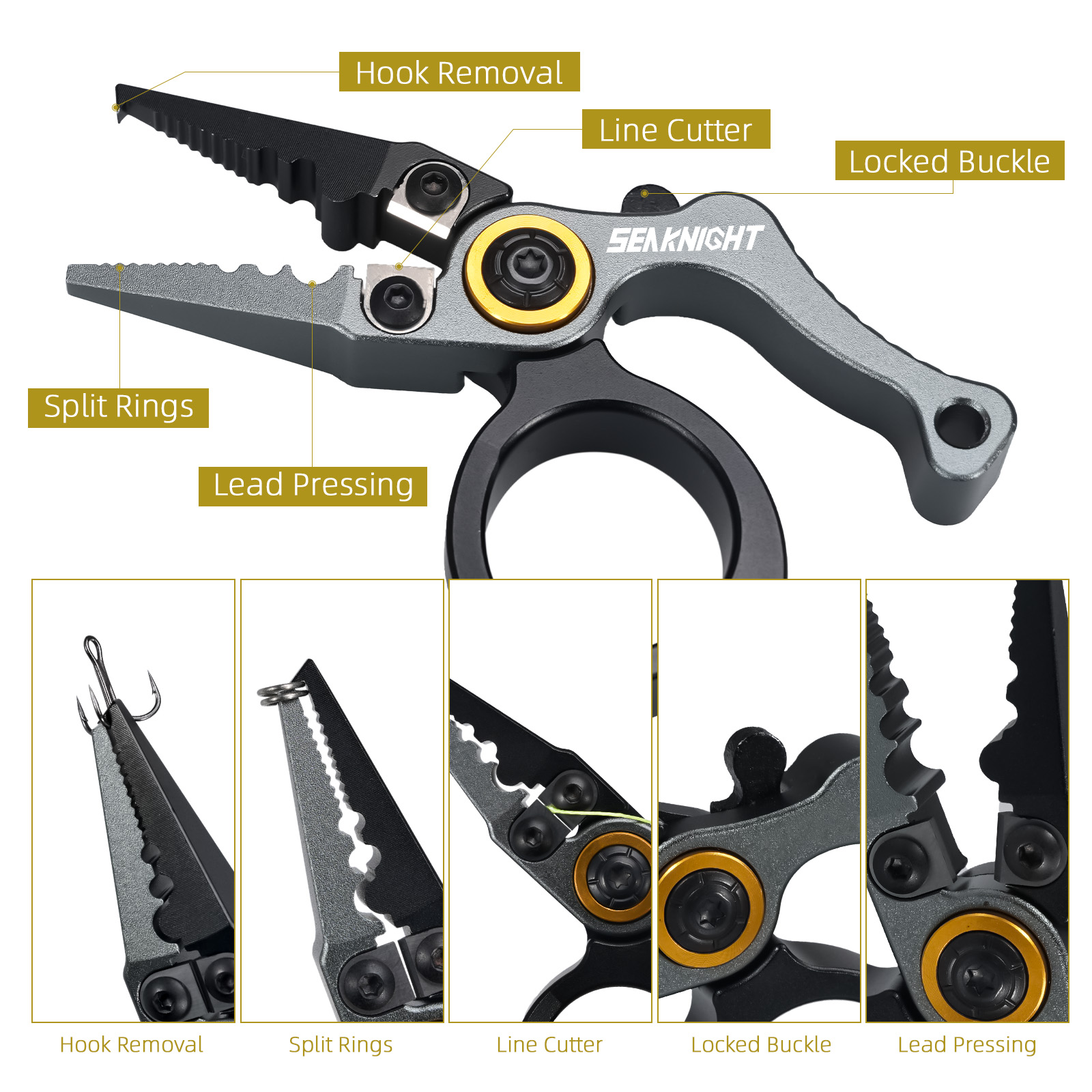 SeaKnightブランドの小型釣り用プライヤー。アウトドア - Fishing Equipment Cheap のレビューと価格