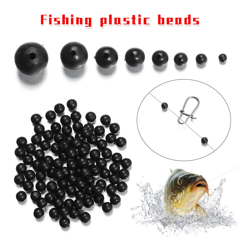 100ピース/ロットビーズスペースストッパー黒3ミリメートル - Fishing Equipment Carp のレビューと価格