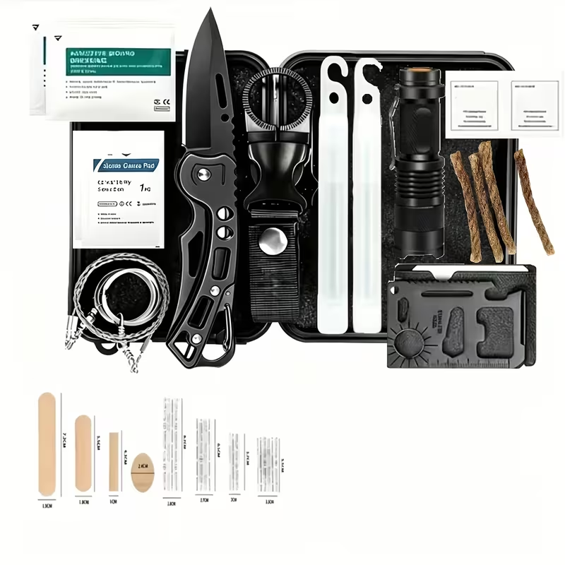 62種類のサバイバル用品がセットになった、男性用タクティカル - Fishing Equipment Essentials のレビューと価格