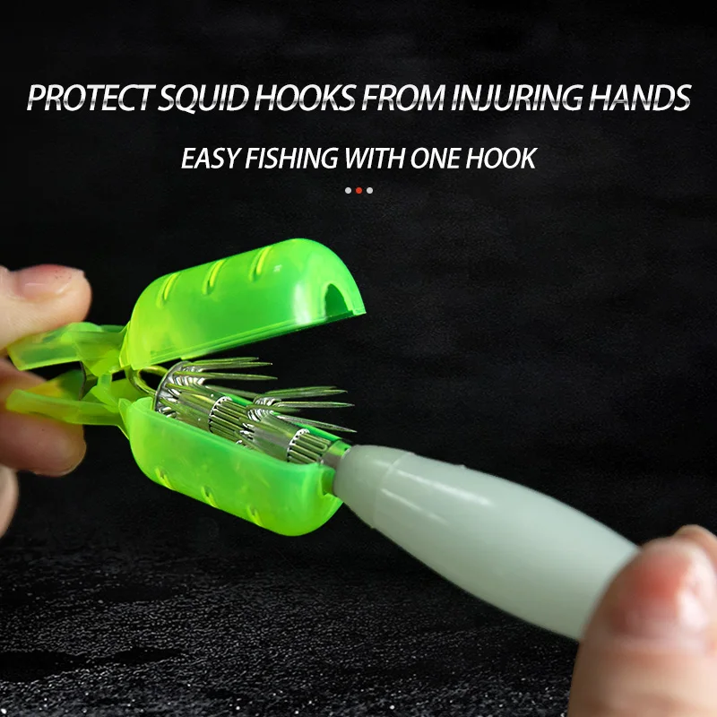 10 ピース/ロットイカジグフックカバー木製エビフックボンネ - Fishing Equipment Carp のレビューと価格