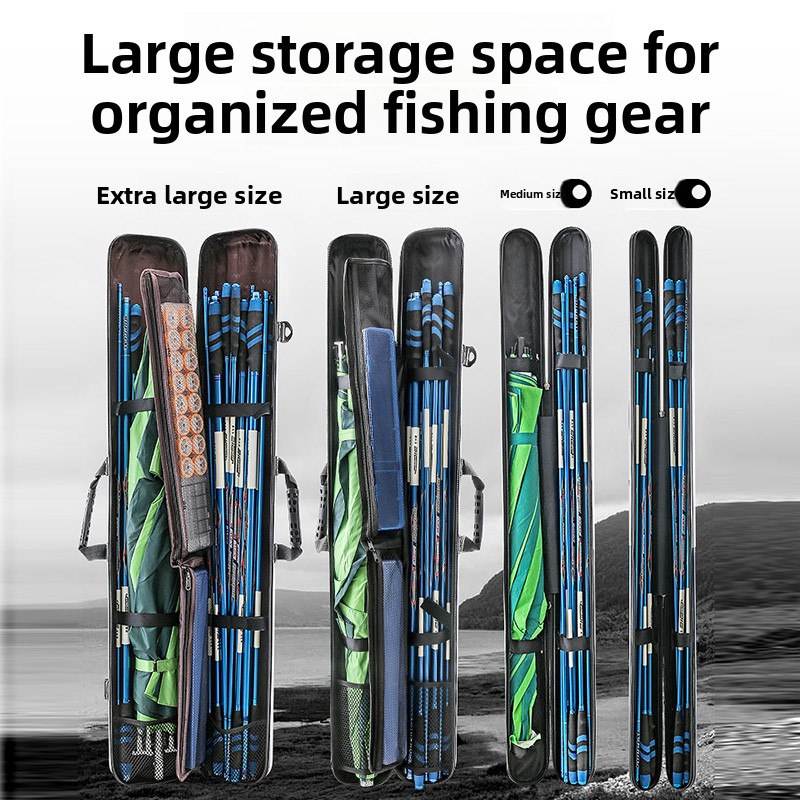 PC製 釣り道具バッグ ロッドケース ハードタイプ 防水 1 - Fishing Equipment Bag のレビューと価格