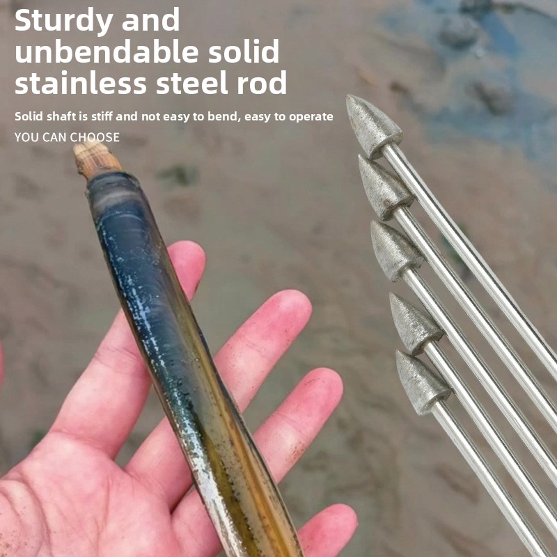 ステンレス鋼製の貝掘りツール、特殊フック付き竹製貝掴み器、シ - Fishing Equipment Carp のレビューと価格