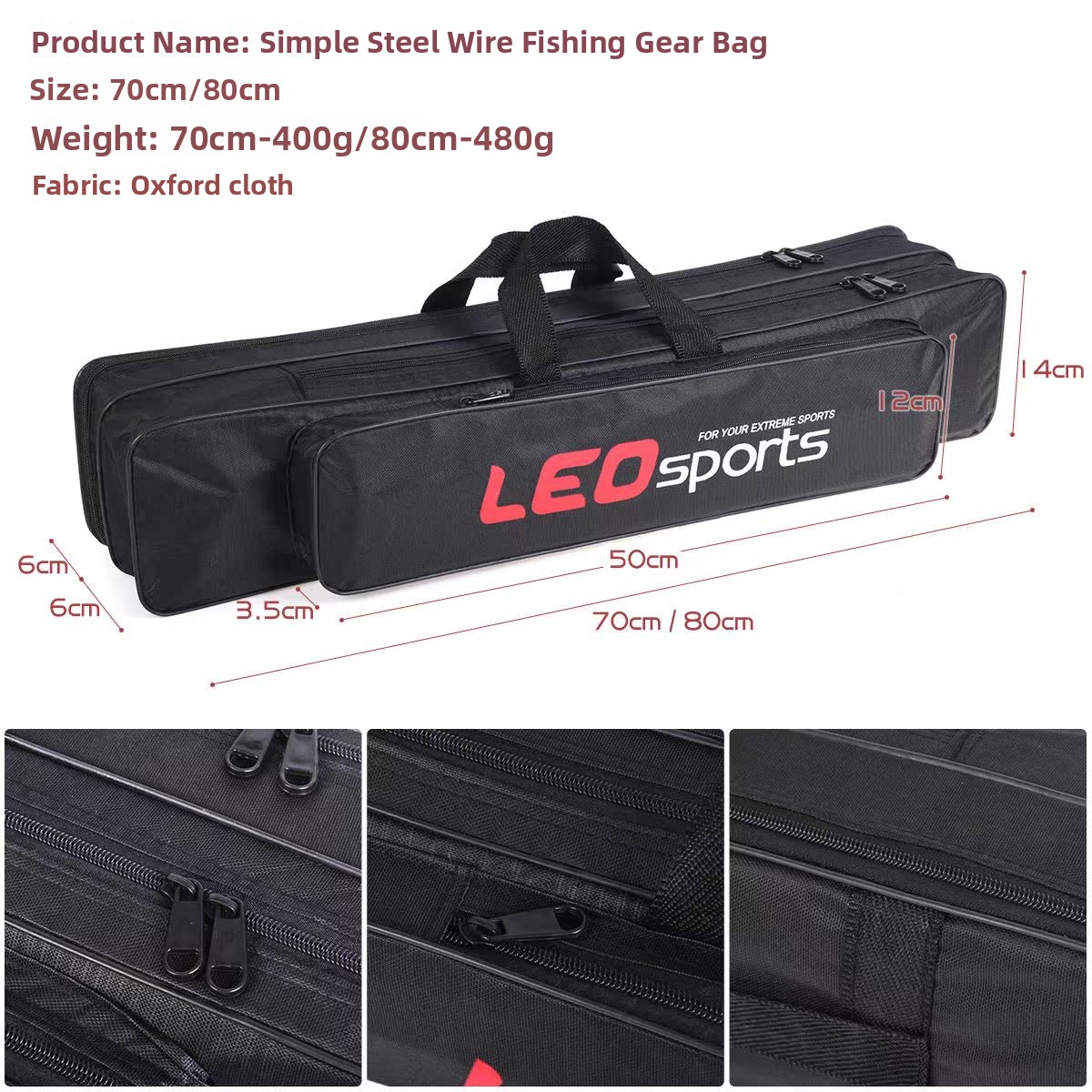 LeO釣り具 二層スチールワイヤー製釣り竿バッグ キャンプ旅 - Fishing Equipment Brands のレビューと価格